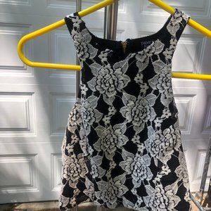 Embroidered high neck crop top